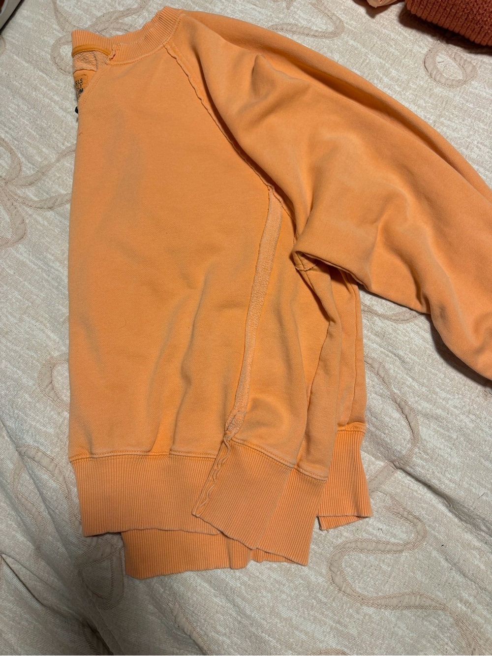 American Eagle Outfitters Orange Pullover Sweatshirt